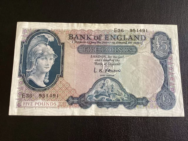 Bank of England Obrien 5 Pounds Last Series
