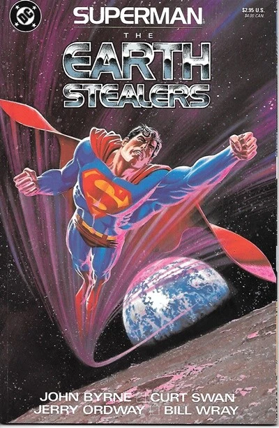 Superman The Earth Stealers Trade Comic Book 1st Print DC 1988 NEAR MINT UNREAD