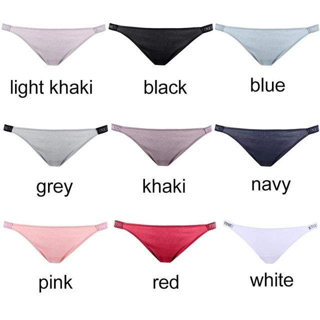 con lettera Slit Mutandine da donna Biancheria intima Lingerie Slip ragazza