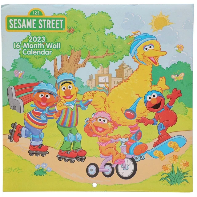SESAME STREET 2023 16Month Wall Calendar 3.14 PicClick