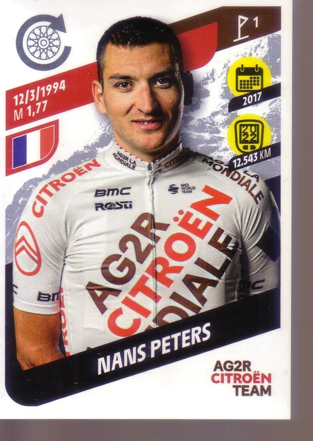STICKER PANINI TOUR De France 2023 Nans Peters Ag2R Citroen La