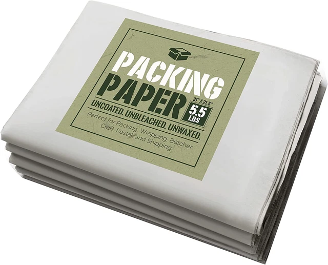 Newsprint Packing Paper: 5.5 Lbs of Uncoated, Unbleached, and Unwaxed Newsprint