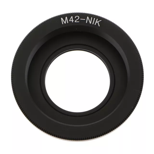 M42 Screw Lens to Nikon AI F Mount Camera Adapter with Glass Focus