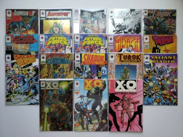 Lot of 18 VALIANT Comics/TPB Magnus BLOODSHOT Shadowman X-O MANOWAR Turok RAI 1