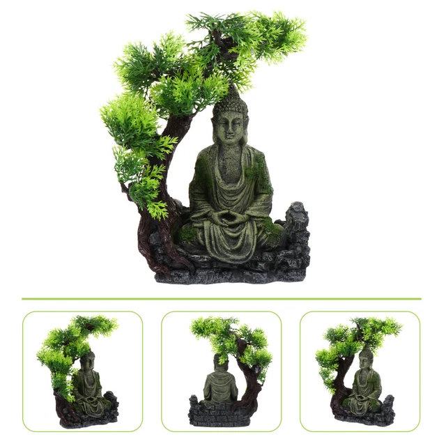 LANTERNA IN PIETRA Miniatura Resina Statua Della Pagoda Giardino Zen EUR 9,53 - FR