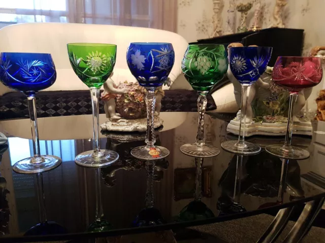 Lot De 6 Grande Verre En Cristal Pour Vine