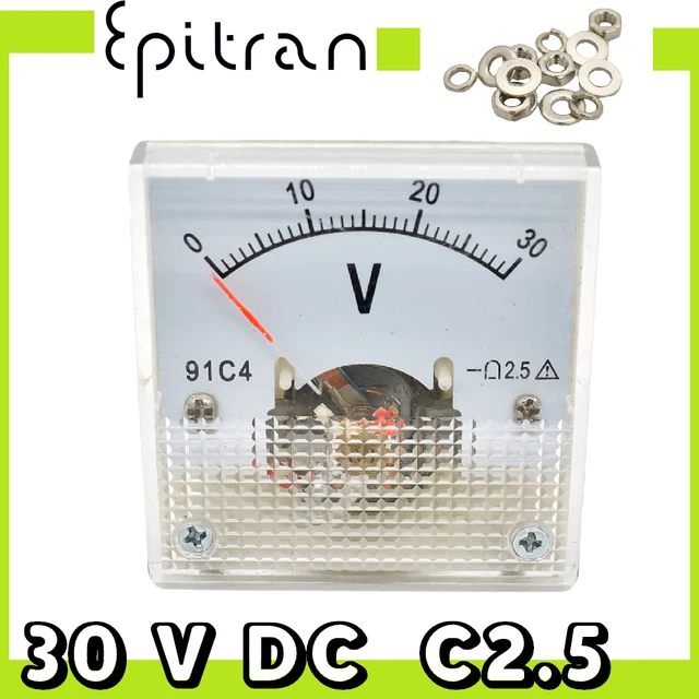 VOLTMETRO DA PANNELLO 0-30 V DC Corrente Continua - Foto 4