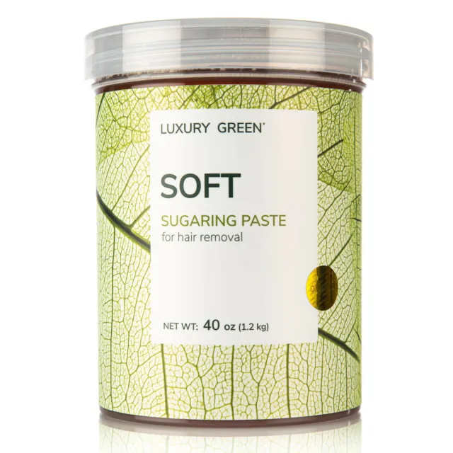 Sugaring Paste Luxury GREEN - Organic Natural sugar wax SOFT for light hair