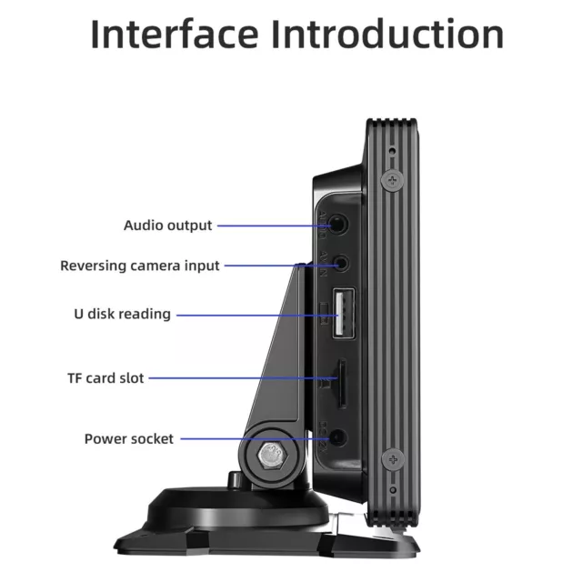 9.3in Wireless Auto Stereo Receiver Mit Backup Kamera Für Carplay 12‑36V LIF