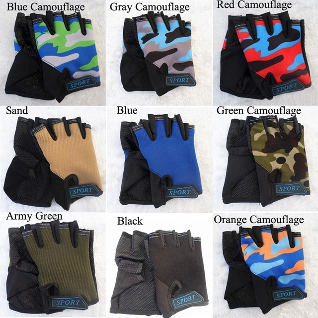 Gants de vélo sans doigts pour enfants adaptés à diverses activités de plein
