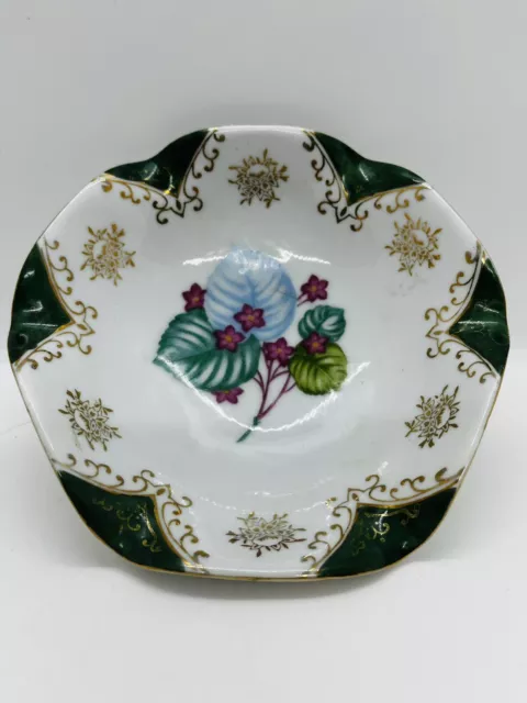 UCAGCO China. Occupied Japan. 3 Footed Porcelain Bowl. Hand Painted. EUC. PRETTY
