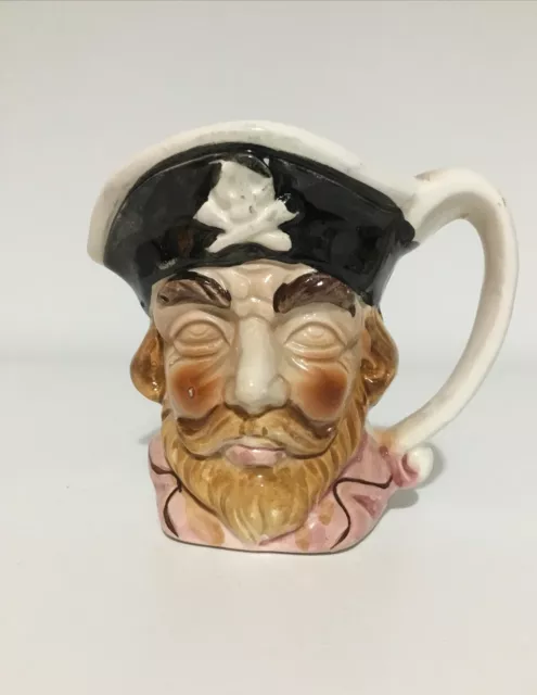 Toby Mug / Jug - Vintage Ceramic Pirate Character - 9cm