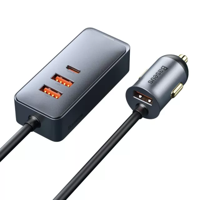 Baseus Zigarettenanzünder KFZ Ladegerät 3x USB / USB Typ C Autoladegerät 120W