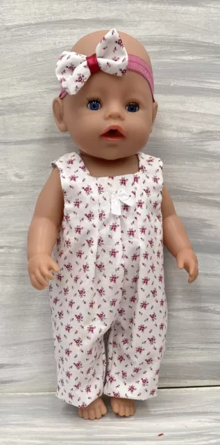 43cm BABY BORN/18" OUR GENERATION❇DOLLS CLOTHES❇ROMPERS❇HEADBAND❇FLOWER BOUQUETS