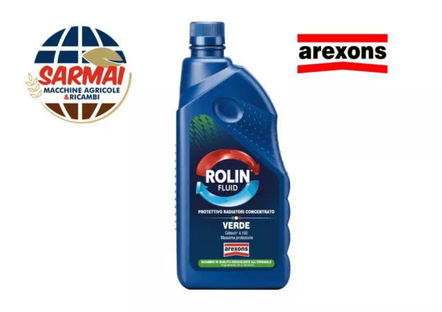 Arexons liquido antigelo protettivo radiatore rolin fluid verde 1 litro