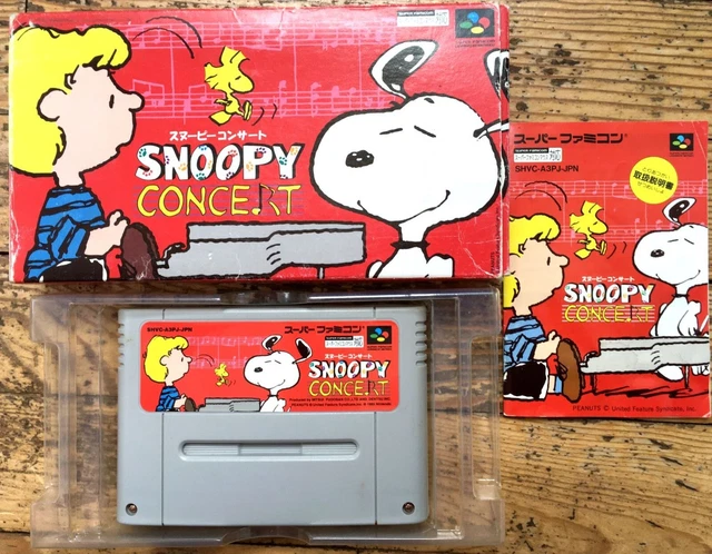 SNOOPY CONCERT (スーパーファミコン) Super Famicom SFC SNOOPY CONCERT Nintendo Japan Action Adventure