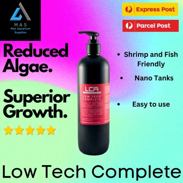 LCA Low Tech Complete Premium Liquid Fertiliser Aquatic Fish Tank Live Plants