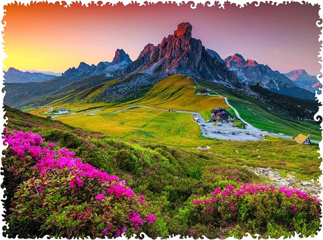 UNIDRAGON Original Wooden Jigsaw Luxury Puzzles MOUNTAIN 125pcs Size S