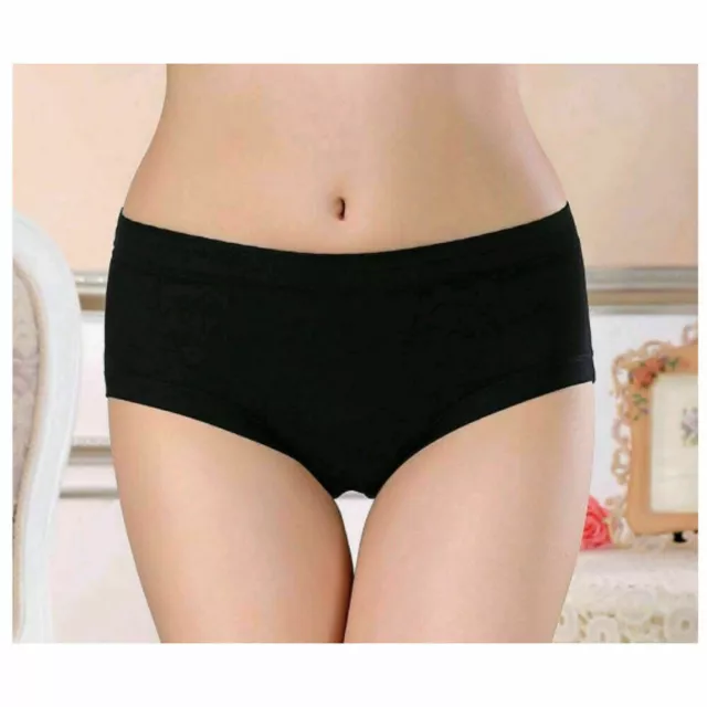 5 Pack Womens Period Knickers Pants Cotton Ladies Leakproof Menstrual Underwear 3