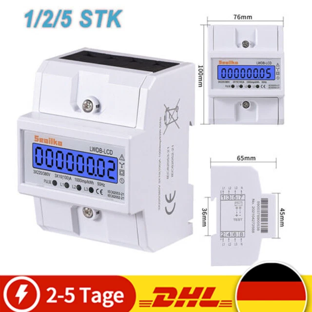 Contatore Elettrico Digitale LCD 220 V, Contatore Di Corrente Alternata