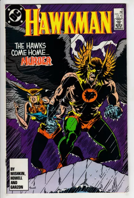 HAWKMAN Volume 2 1986 # 13 HAWKGIRL DC Comics High Grade