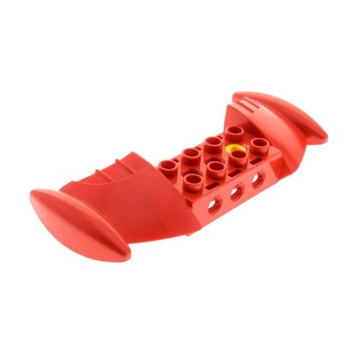 Duplo 1x Lego Duplo Outil Roue Noir Jante Rouge Pneu Motif Profil 31351 31350c01 