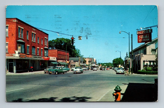 Orchard Park,NY Street View Drugs Richs Ice Cream Sign 1960 Erie County New York