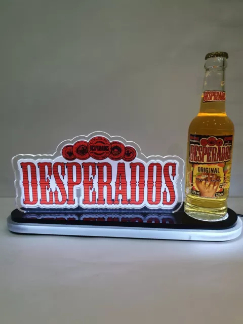 Desperados Bier, Leuchtreklame Werbung Lampe 34cm x 10 cm x 14,5 cm