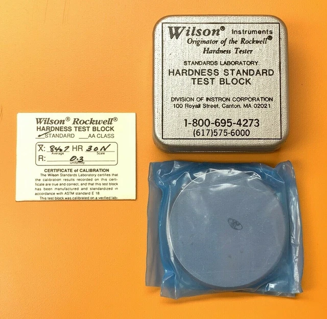 WILSON ROCKWELL HARDNESS Standard Test Block 95 84.7 Hr30N £24.58