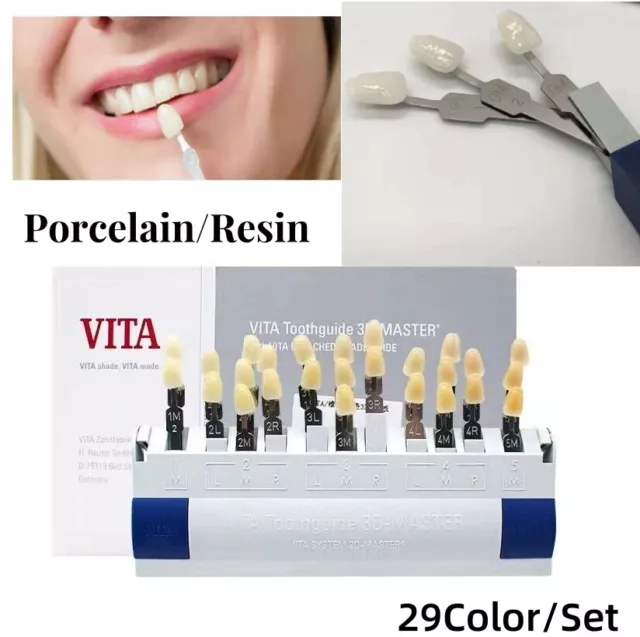 VITA Toothguide 3D Master with Bleached Shade Guide 29 Colors Resin & Porcelain