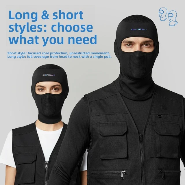 MEN AND WOMEN Motorcycle Mask With Fleece Lining For Cold Weather ...