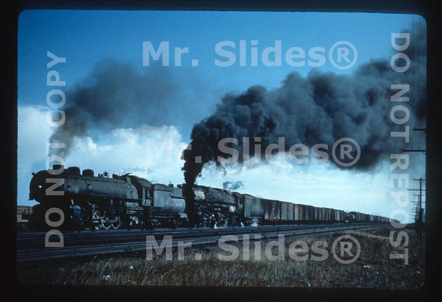 Duplicate Slide UP Union Pacific 2-8-2 5014 & 4-6-6-4 Action