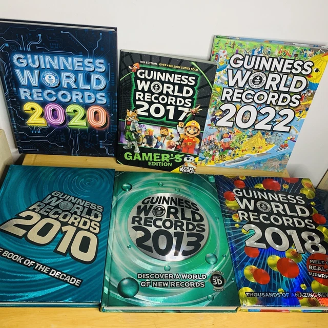 THE GUINNESS BOOK of Records Bundle x 6 2010 2013 2018 2020 2022 + 2017 ...