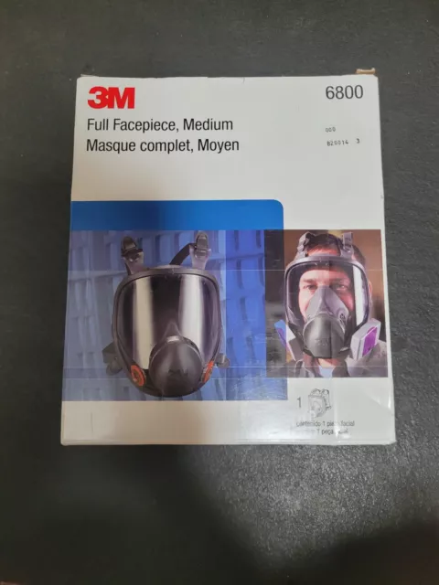 3M 6800 Full Facepiece Reusable Respirator, Respirator Protection MEDIUM