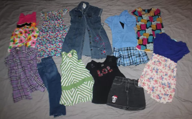 Girls Spring summer clothes lot size 6 6X  clothes 15 pc