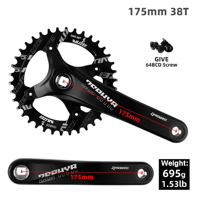 BAGUE CHAÎNE MANIVELLE de vélo de montagne Prowheel 170/75 mm adaptée pignon 30/32/34/36/38T EUR