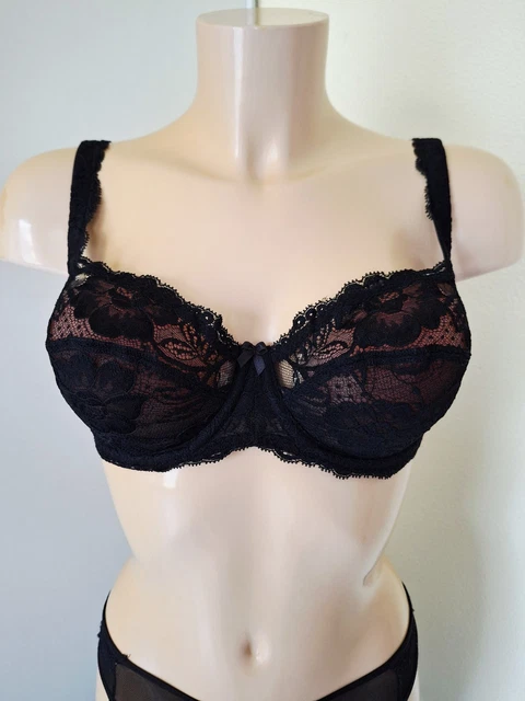 Soutien-gorge Lise Charmel Modèle Aventure - Taille 90E - Couleur Jardin Bleu - Neuf Avec étiquettes - Style Balconnet