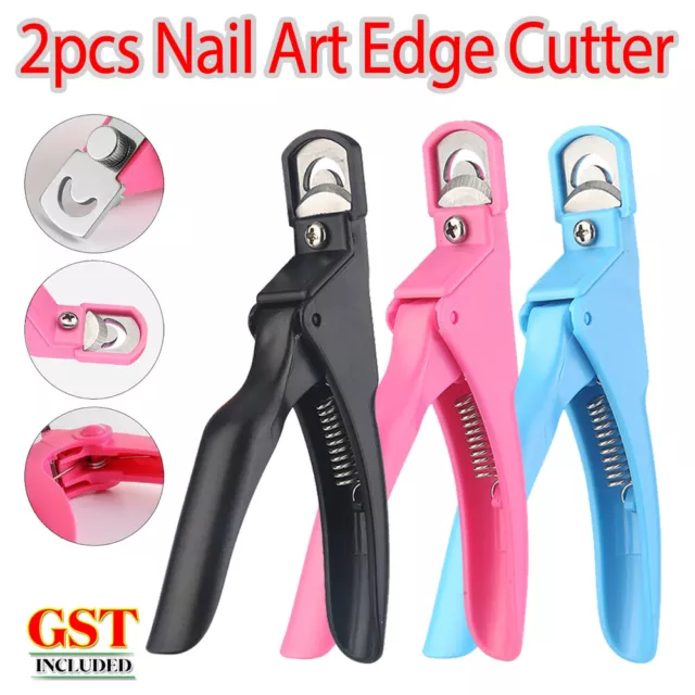 Manicure Tips Cutter Acrylic Nail Scissors False Nail Clipper U Edge Nail  Art