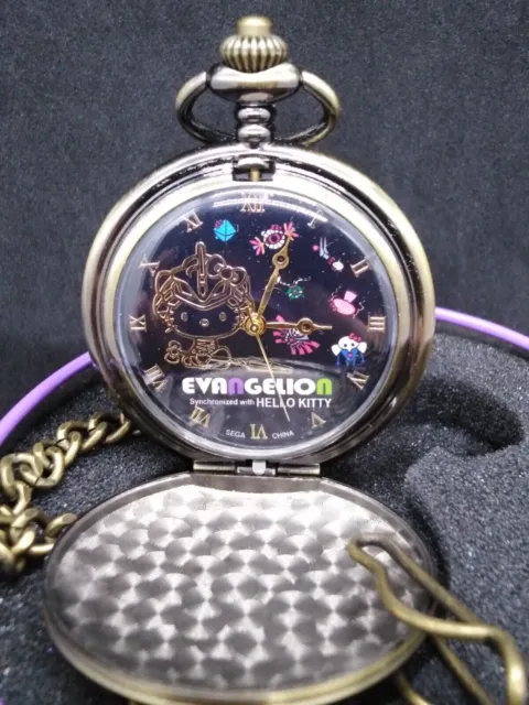 Evangelion Synchronized with Hello Kitty Pocket Watch 2013