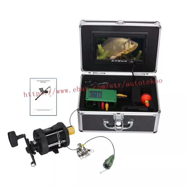 7 Inch Underwater Fishing Video Camera Kit IR LED With Explosion Fishing Hooks 2