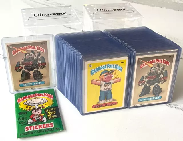 1986 Topps Garbage Pail Kids 3rd Series 3 OS3 MINT 88 Card Set in NEW TOPLOADERS 2