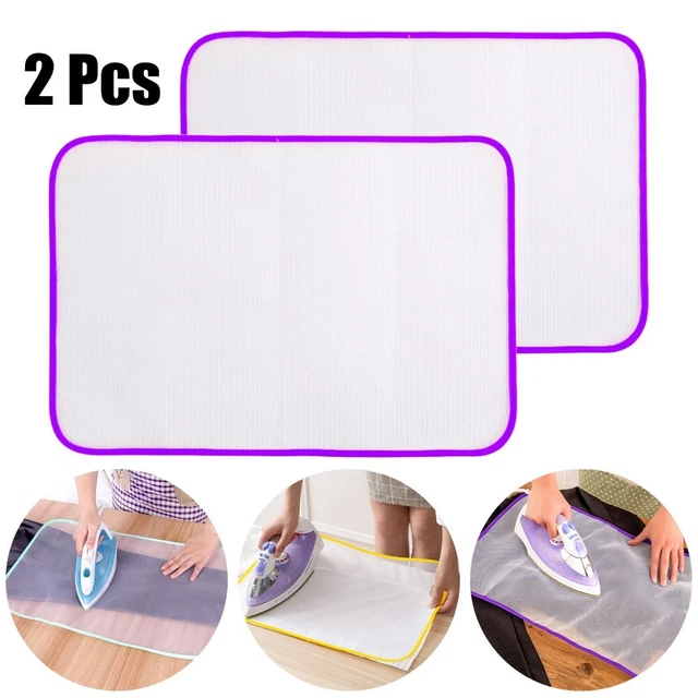 Accesorios de lavandería de lona 2 piezas planchas a alta temperatura malla Guard-Press