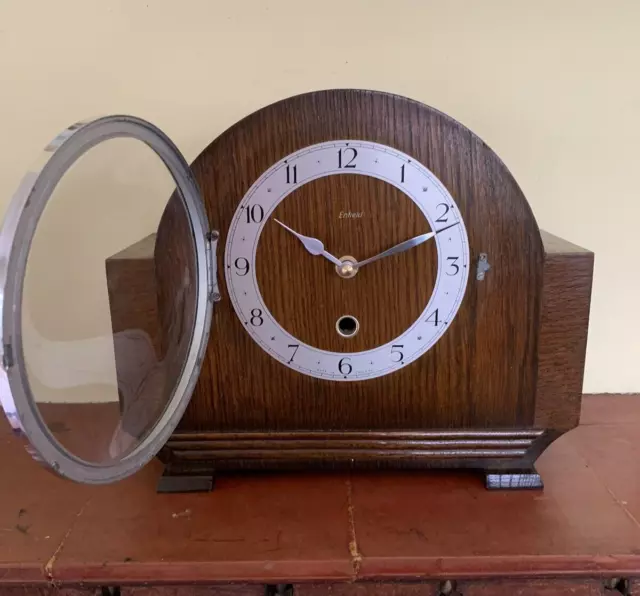 Art Deco Mantel Clock converted to battery, brand new quality German Movement 3