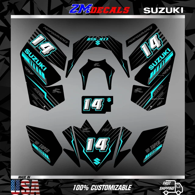 Suzuki LTR 450 ATV Autocollants Autocollants Kit Graphique Toute L'année