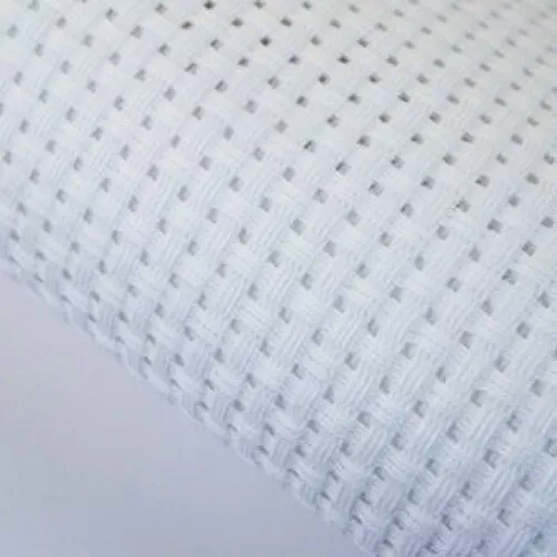6 HPI Binca Cross Stitch Fabric White - each