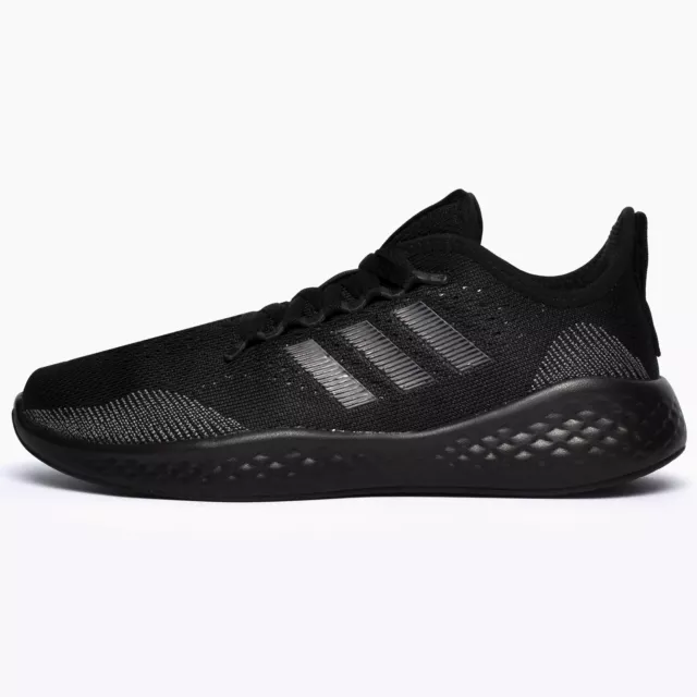 Adidas FluidFlow 2.0 Bounce Mens Running Shoe Gym Fitness Workout Trainers Black