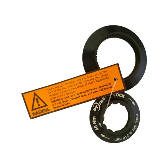 DT Swiss Center Lock to 6-Bolt Disc Adaptor inc Lockring fit Shimano Sram