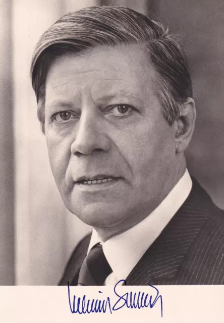 Autogramm - Helmut Schmidt