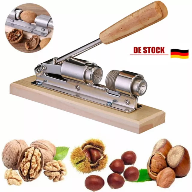 Edelstahl Retro Nussknacker mit Hebelfunktion Hebel Nußknacker Nuss Knacker DHL