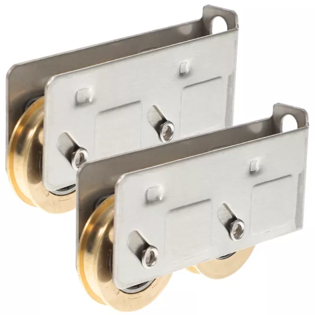 2pcs sliding door track hardware screen door wheels Bearing Sliding Gate